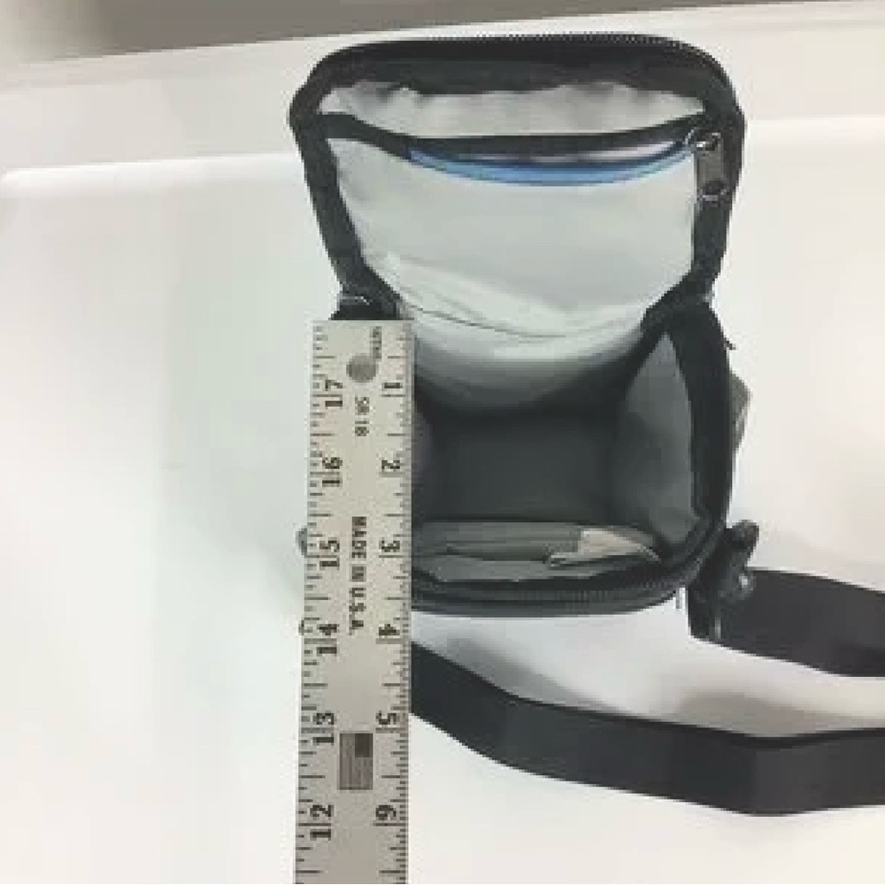 Small Padded Storage Bag 5x5x3" | Camera Case | Case Logic | Black | Crossbody - Picture 10 of 11